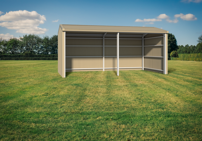 Double Horse Shelter - Gable Roof - Image 4