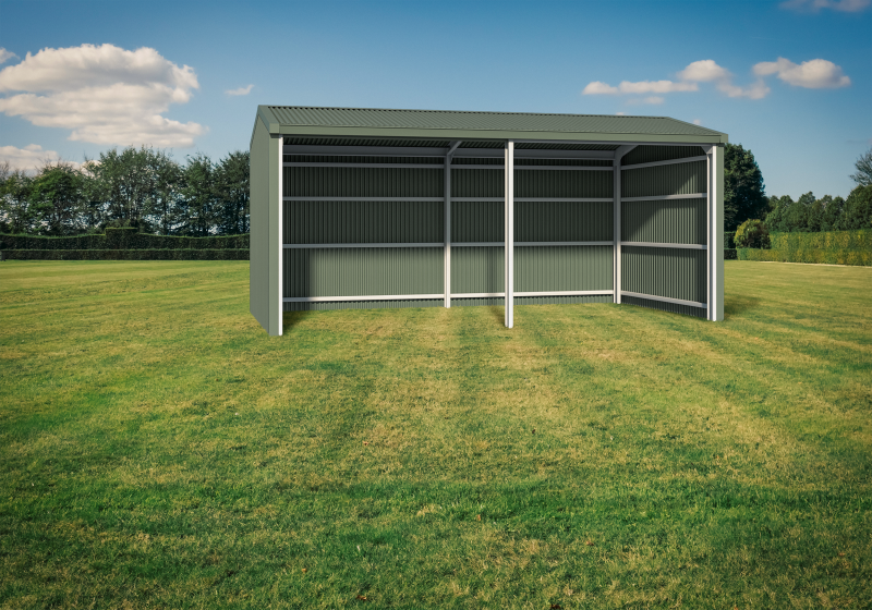 Double Horse Shelter - Gable Roof - Image 5
