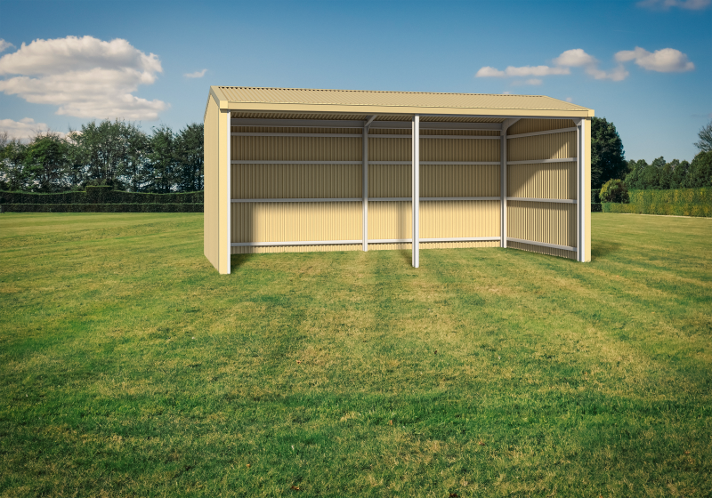 Double Horse Shelter - Gable Roof - Image 6