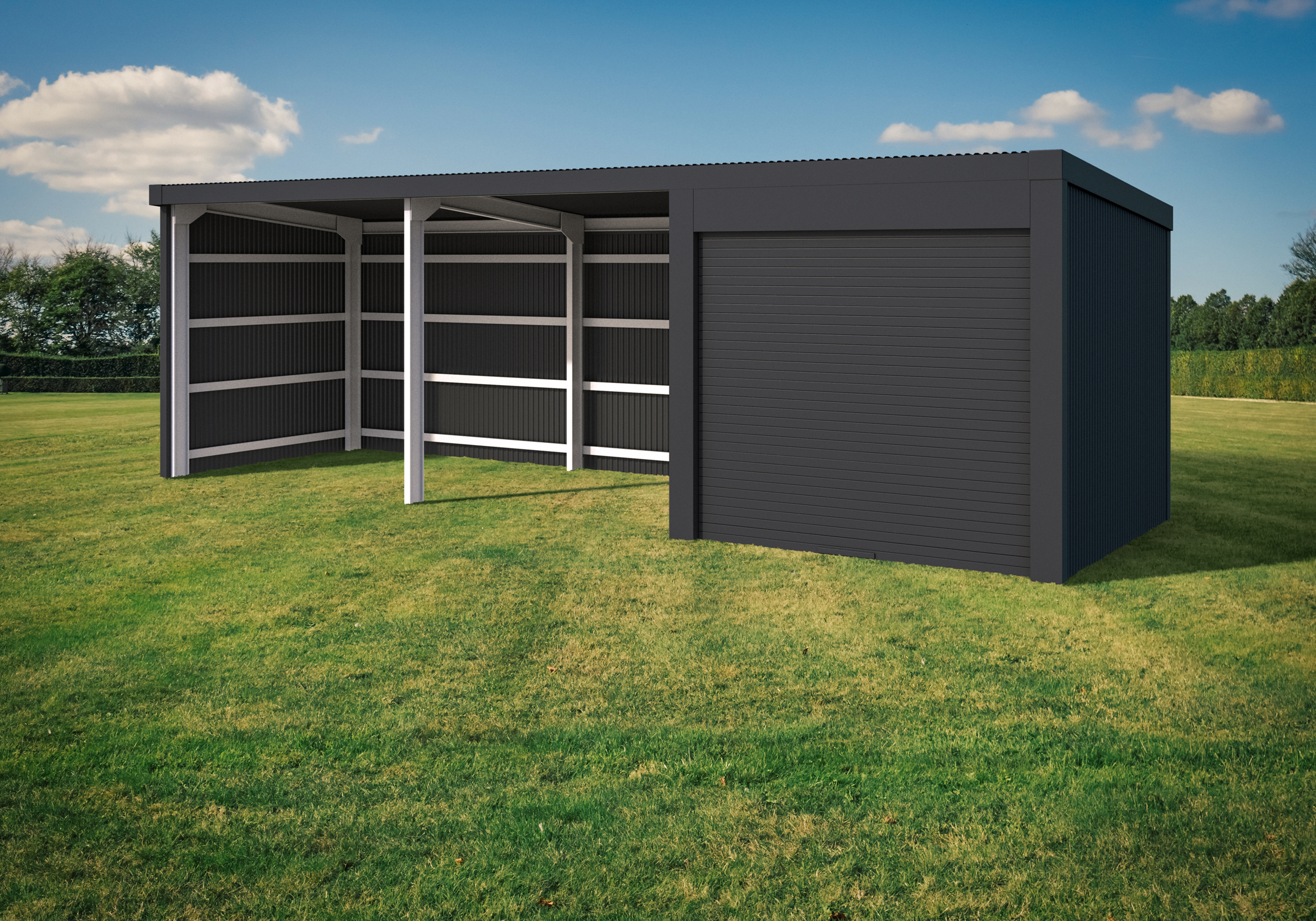 Double Shelter with Storage - Skillion - Image 5