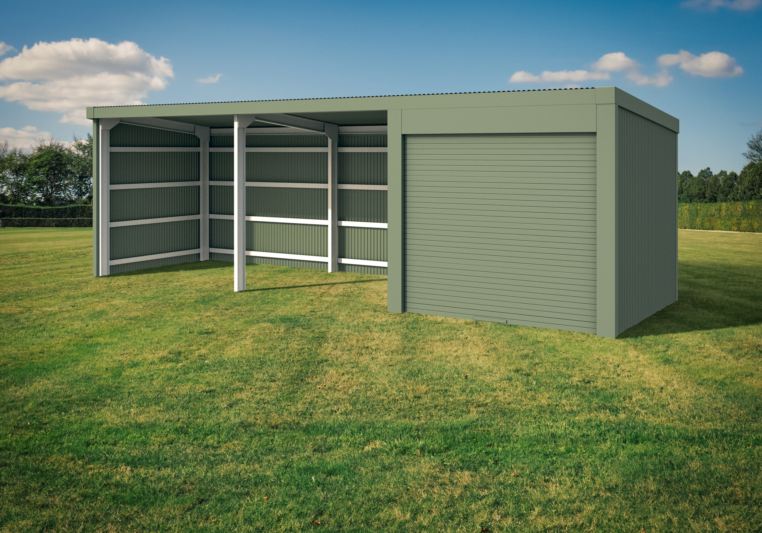 Double Shelter with Storage - Skillion - Image 3