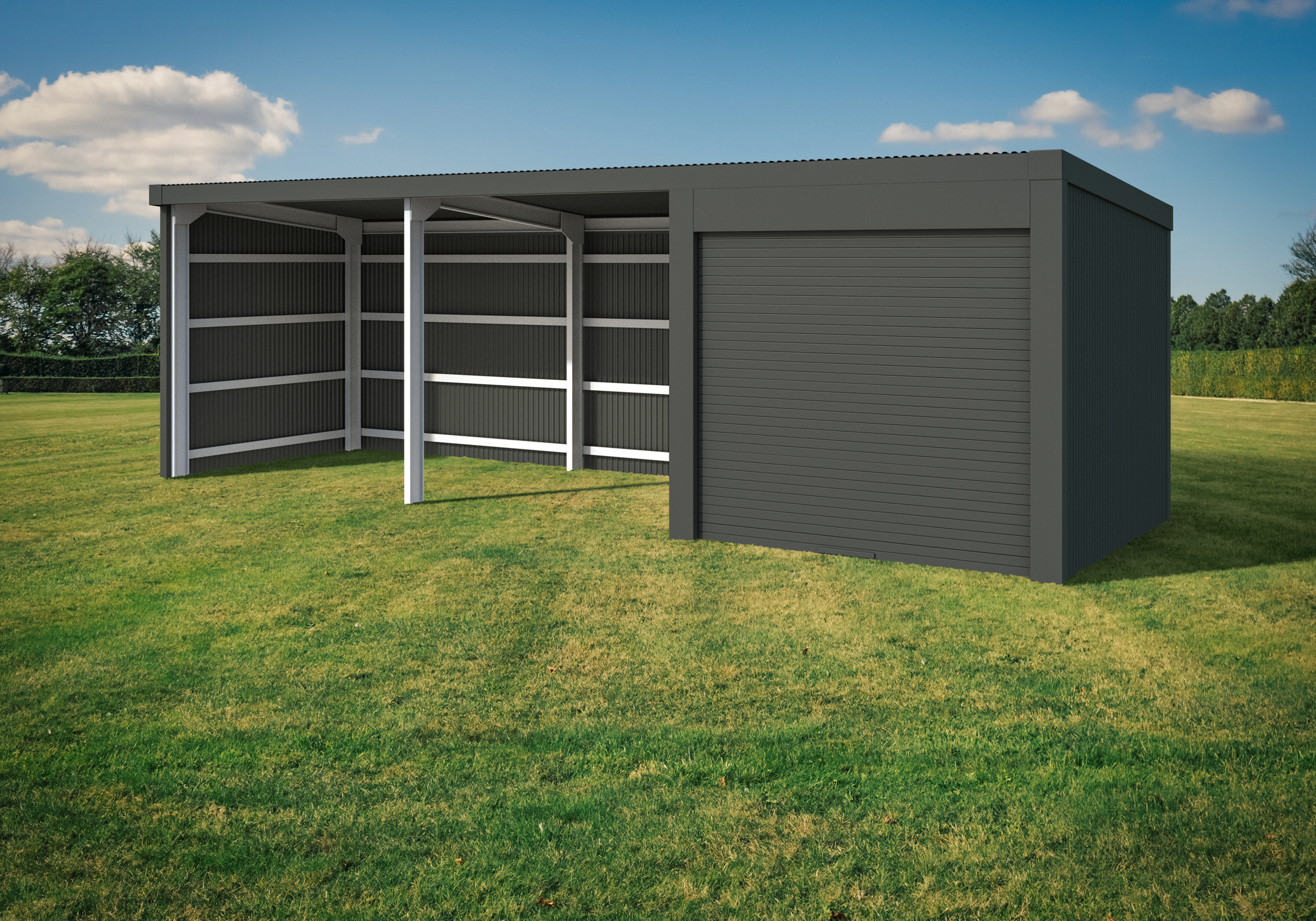 Double Shelter with Storage - Skillion - Image 6